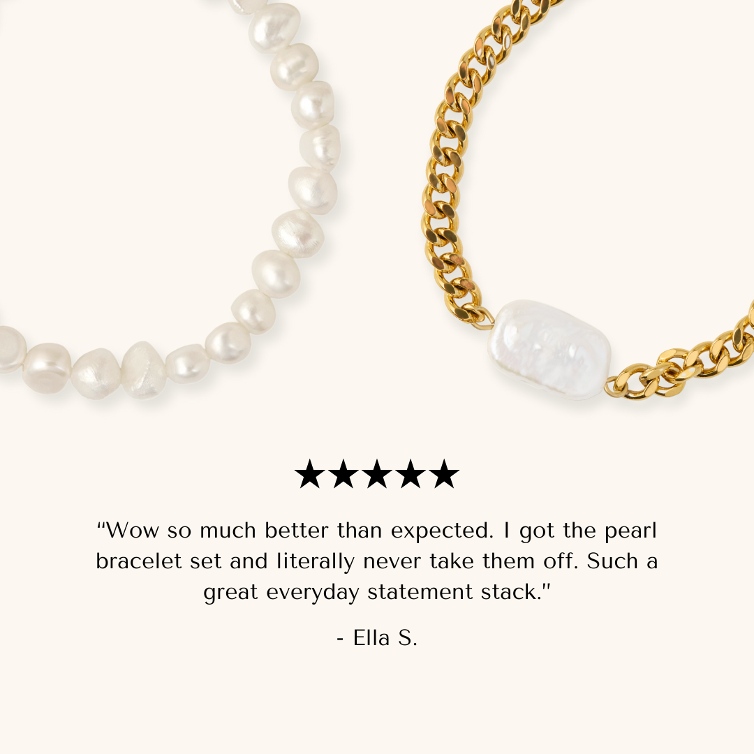 Everyday Pearl Bracelet Set | PREORDER (SHIPS 1ST MAY)