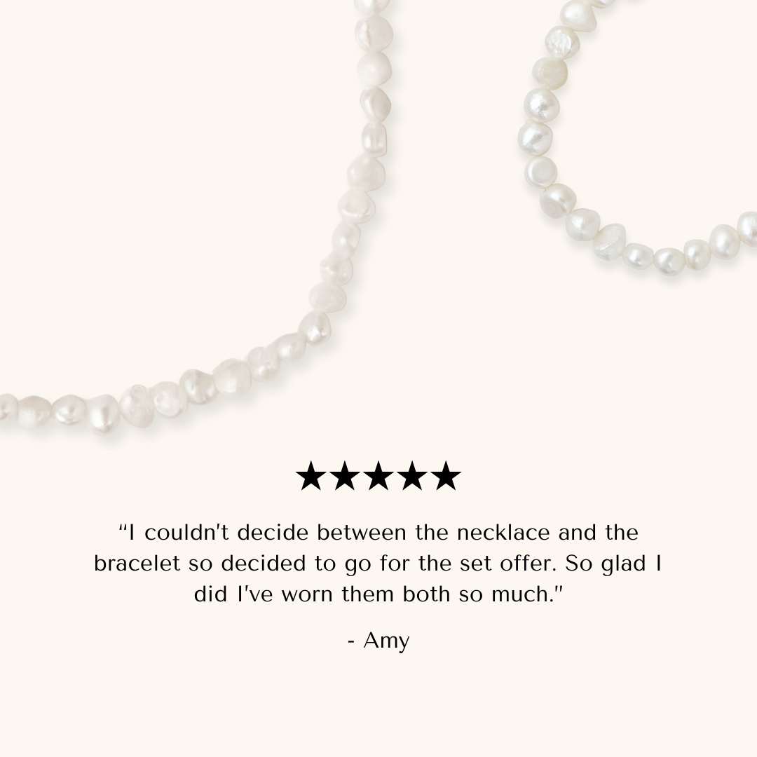 Baroque Pearl Necklace & Bracelet Set | PREORDER (SHIPS 1ST MAY)