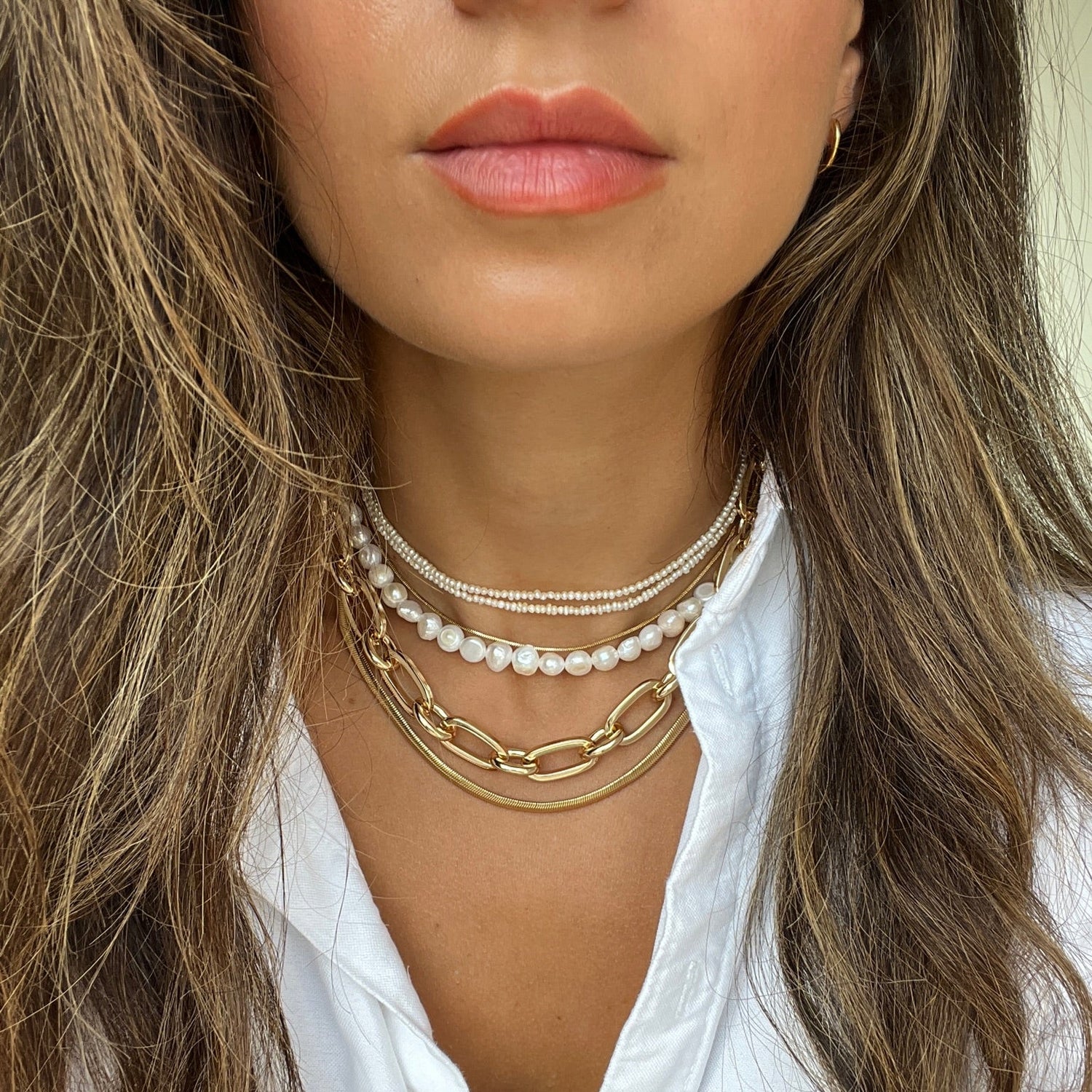 Ultimate Pearl Necklace Stack