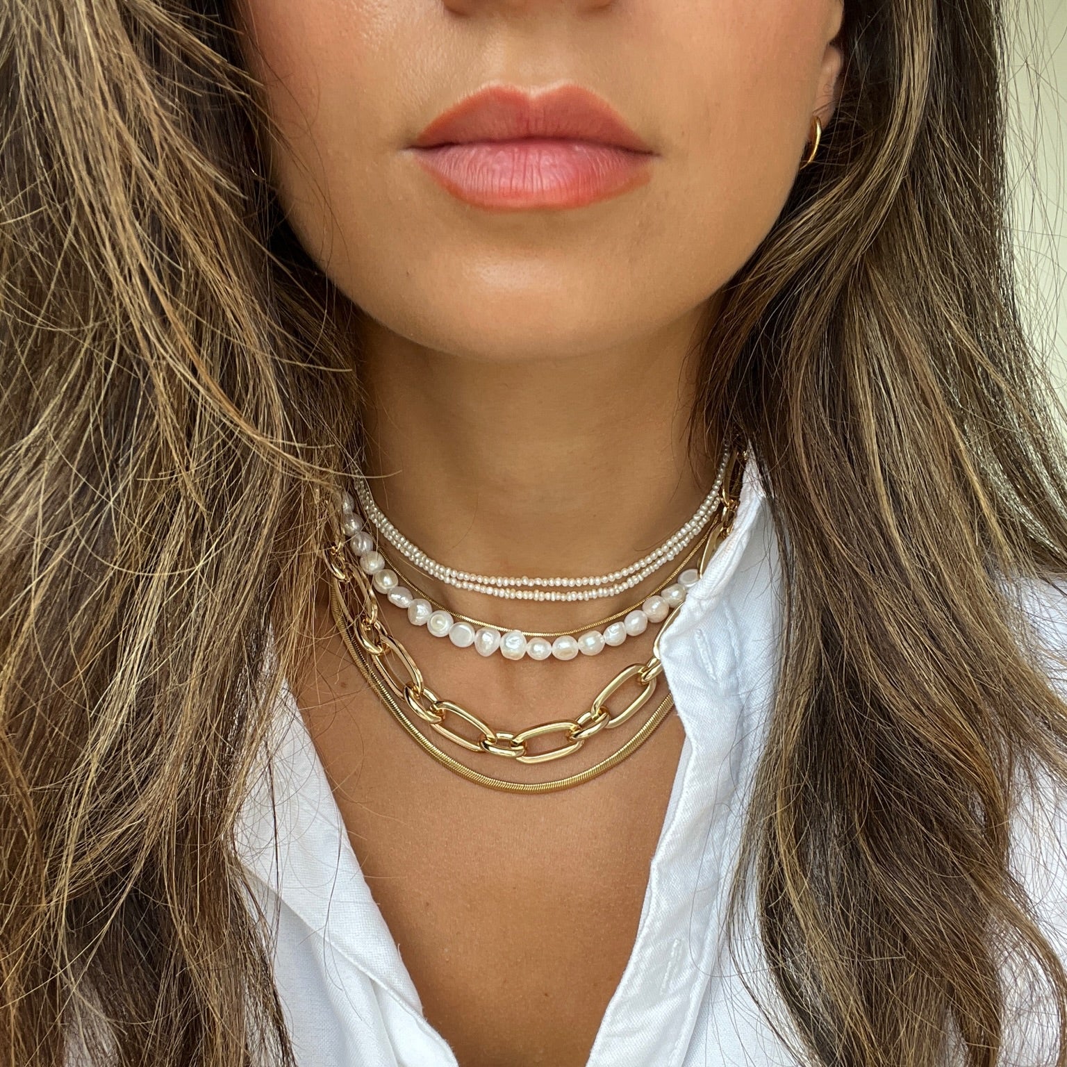 Ultimate Pearl Necklace Stack