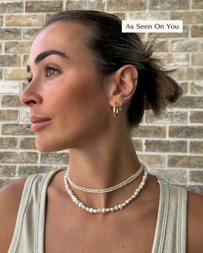 Double Wrap Pearl Necklace