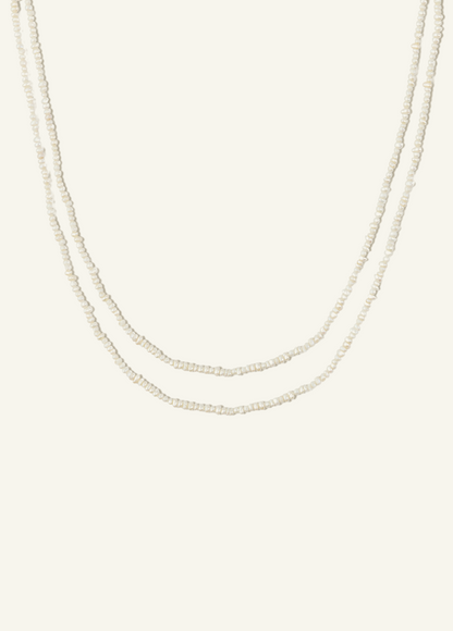 Fresh Pearl Double Wrap Necklace