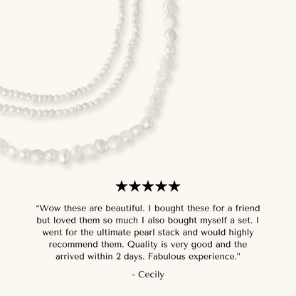 Ultimate Pearl Necklace Stack