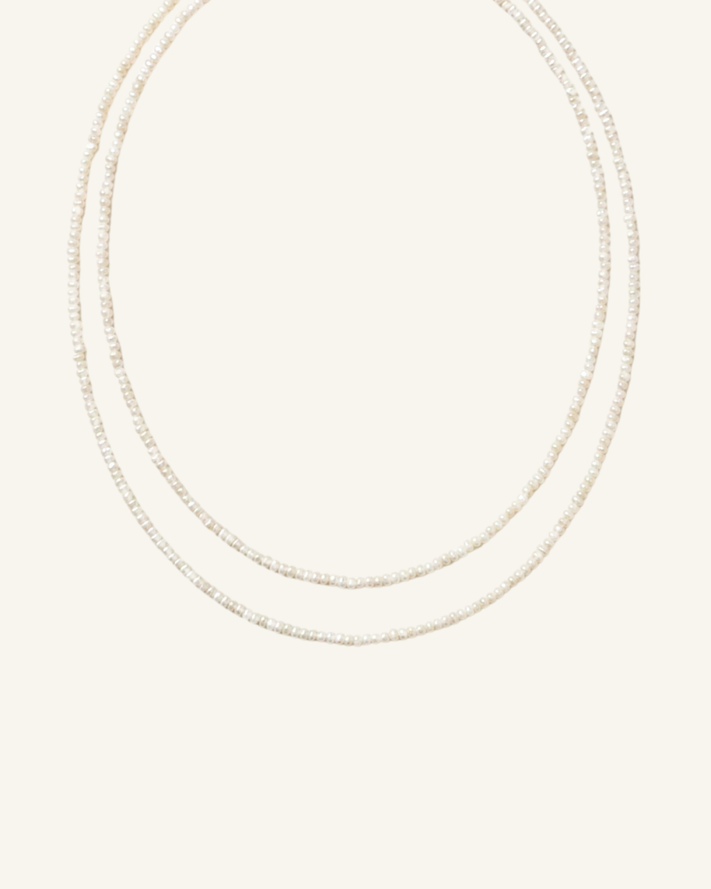 Double Wrap Pearl Necklace