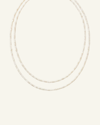 Double Wrap Pearl Necklace