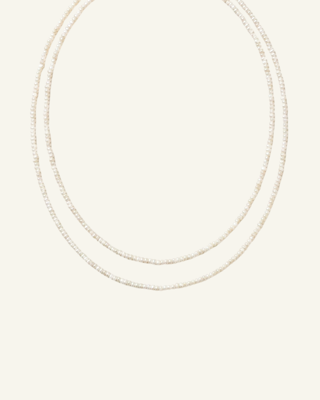 Double Wrap Pearl Necklace