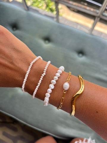 The Ultimate Pearl Bracelet Stack