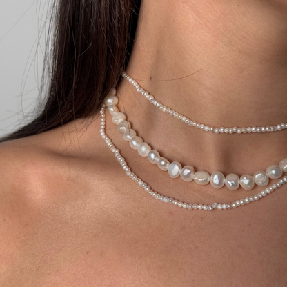 Ultimate Pearl Necklace Stack