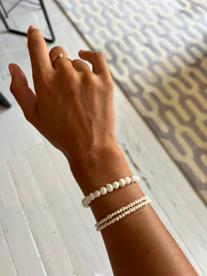 The Ultimate Pearl Bracelet Stack