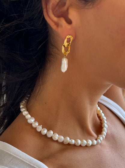 Pearl Pill Earrings