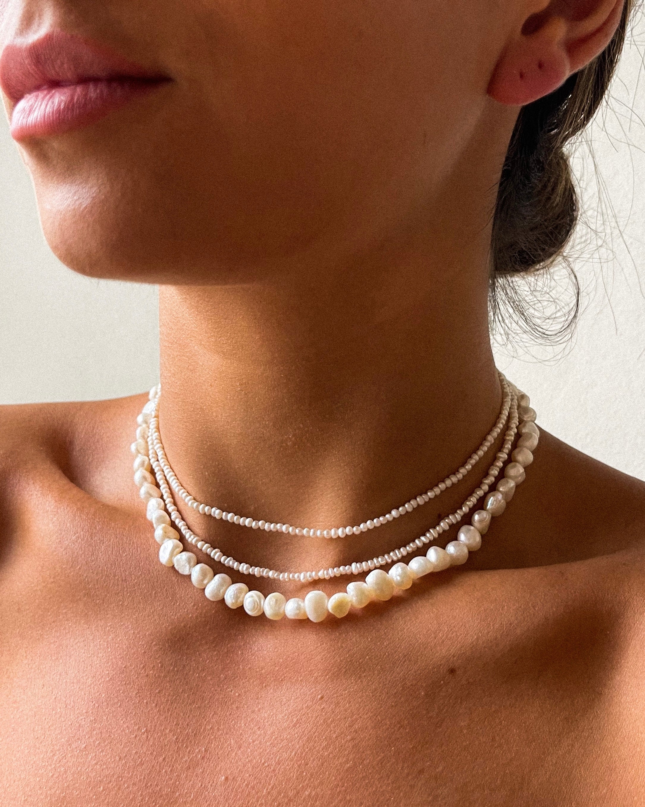 Stacked on sale pearl choker