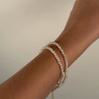 Double Wrap Pearl Bracelet
