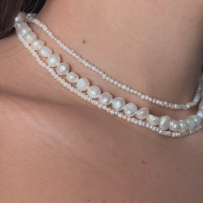 Ultimate Pearl Necklace Stack