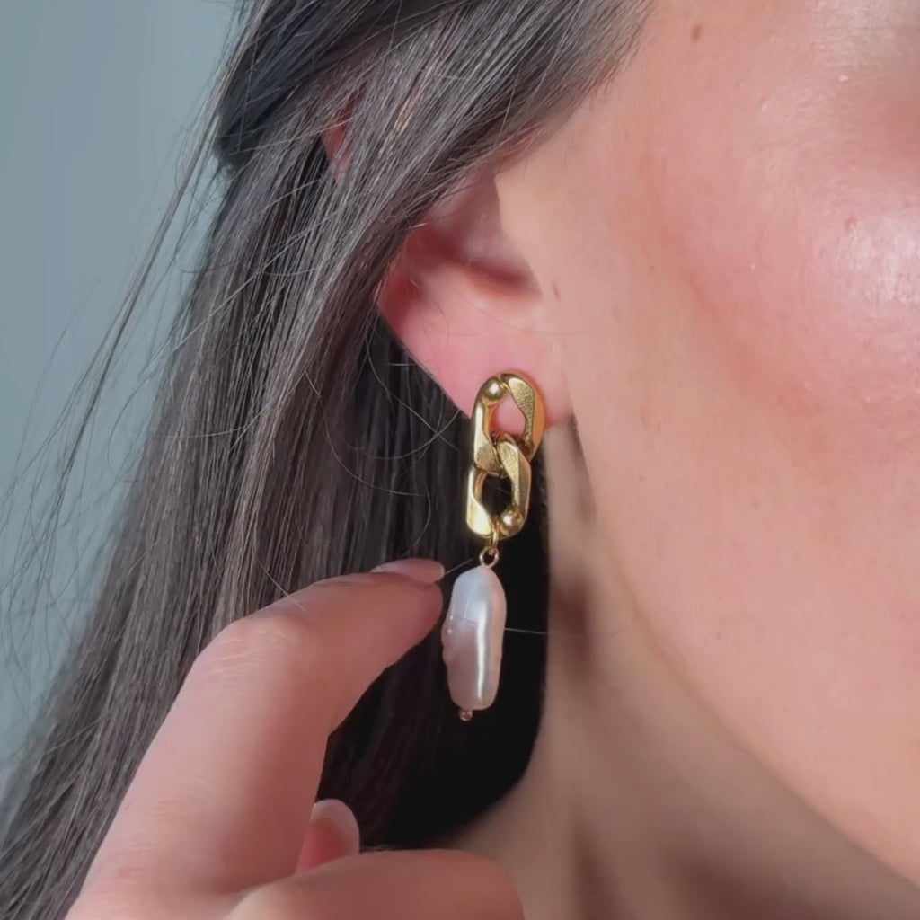 Pearl Pill Earrings